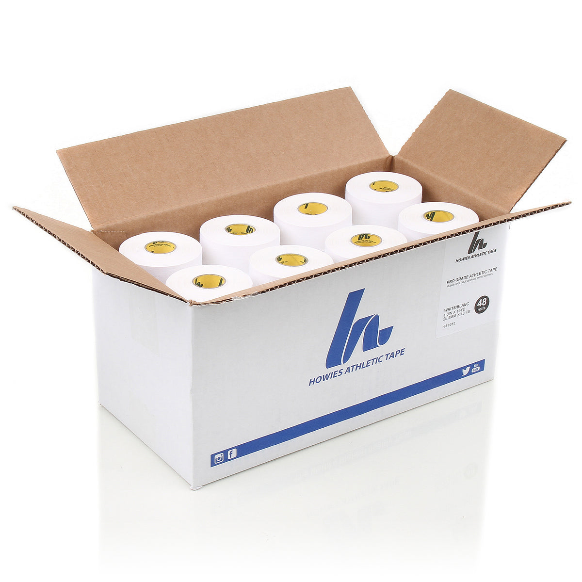 White 1" x 15yd Athletic Tape